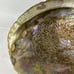 Vintage MCM Large Abalone Shell Footed Bowl Dish Smudge Stick Candy Trinket