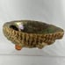 Vintage MCM Large Abalone Shell Footed Bowl Dish Smudge Stick Candy Trinket