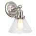 Augustin Wall Light in Satin Nickel