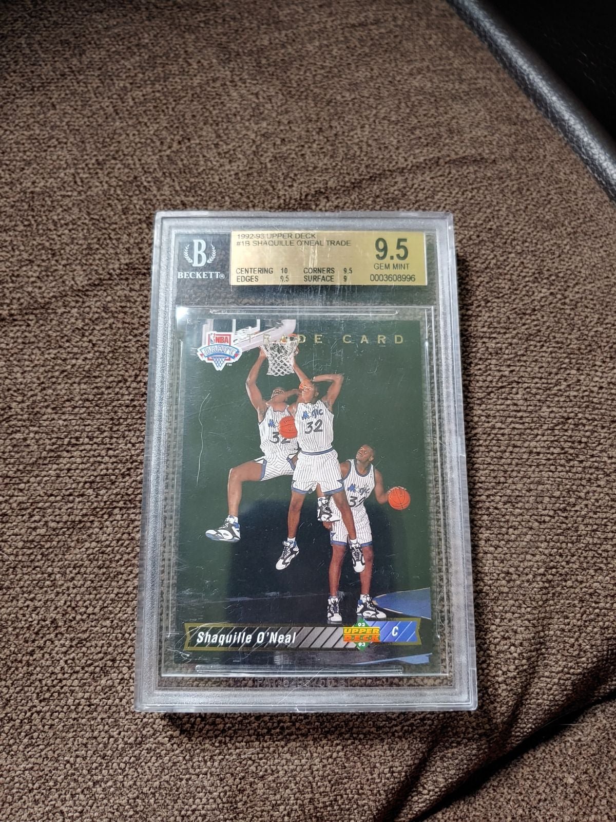 Shaq Upper Deck Shaq Gem Mint Rookie