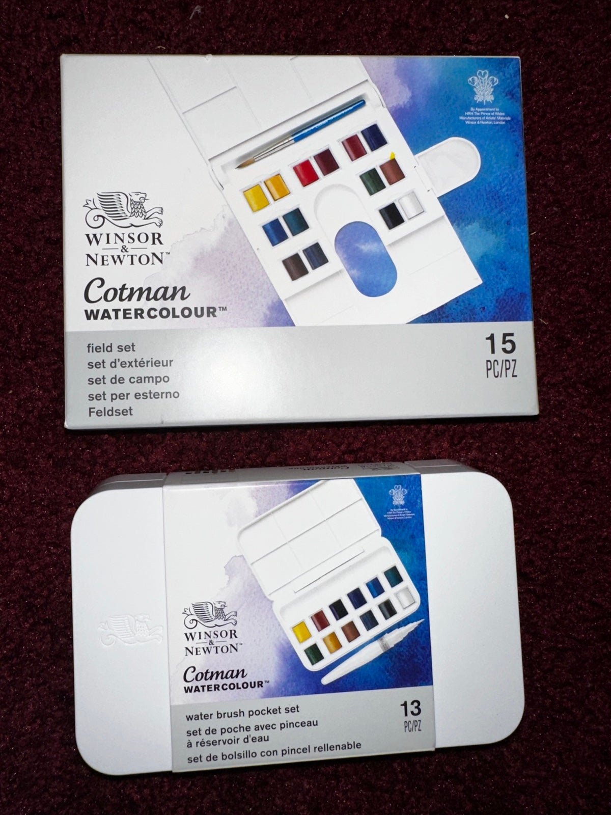 Two Winsor & Newton Watercolor Sets NEW Christmas bundle