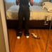 Faux leather pants