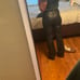 Faux leather pants