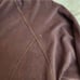 Prana velvet v-neck brown hoodie pullover sweatshirt Sz LG