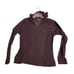 Prana velvet v-neck brown hoodie pullover sweatshirt Sz LG