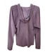 Prana velvet v-neck brown hoodie pullover sweatshirt Sz LG