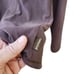 Prana velvet v-neck brown hoodie pullover sweatshirt Sz LG