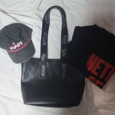 Wwe raw on Netflix bag hat and shirt