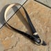Vintage 90s Western Metal Buckle Leather Belt Made in USA