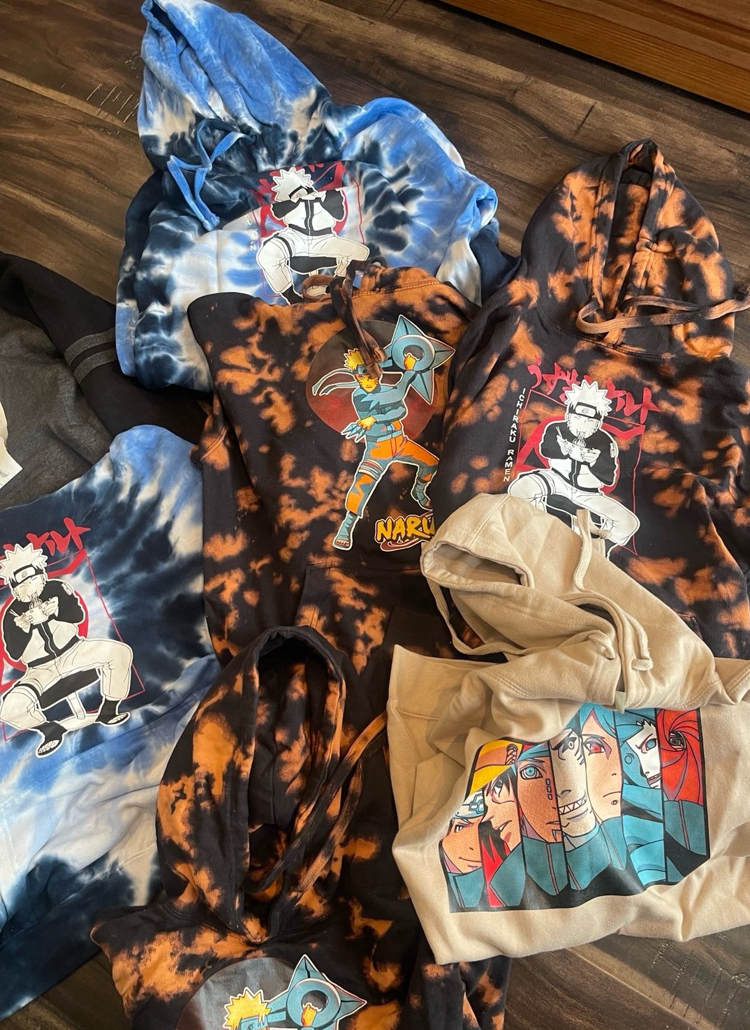 Hoodie bundle Naruto and 2pac