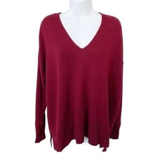 NWT Eileen Fisher Merino Wool V-Neck Box Top Sweater size Medium