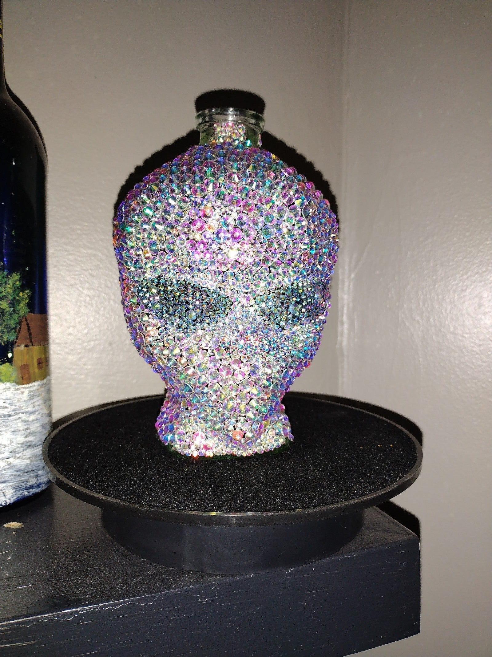 Bling alien head bottle