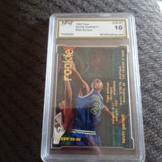 Kevin Garnett 1995 - 96 Fleer Rookie 293 graded GEM MT