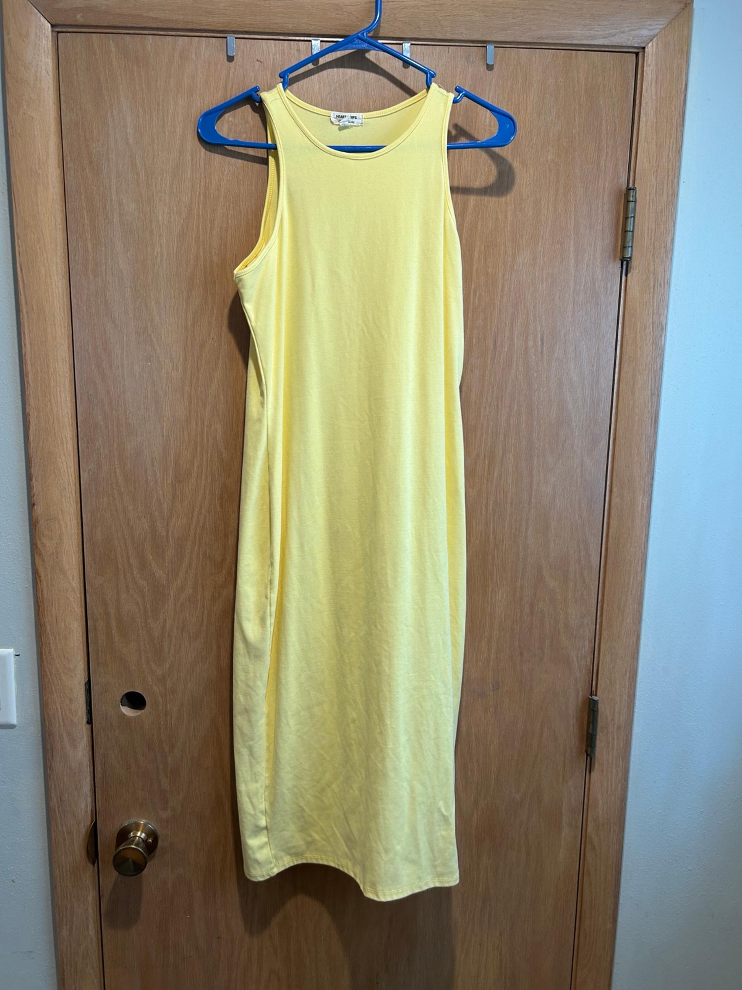 Heart & Hips Yellow dress! Womens size Large