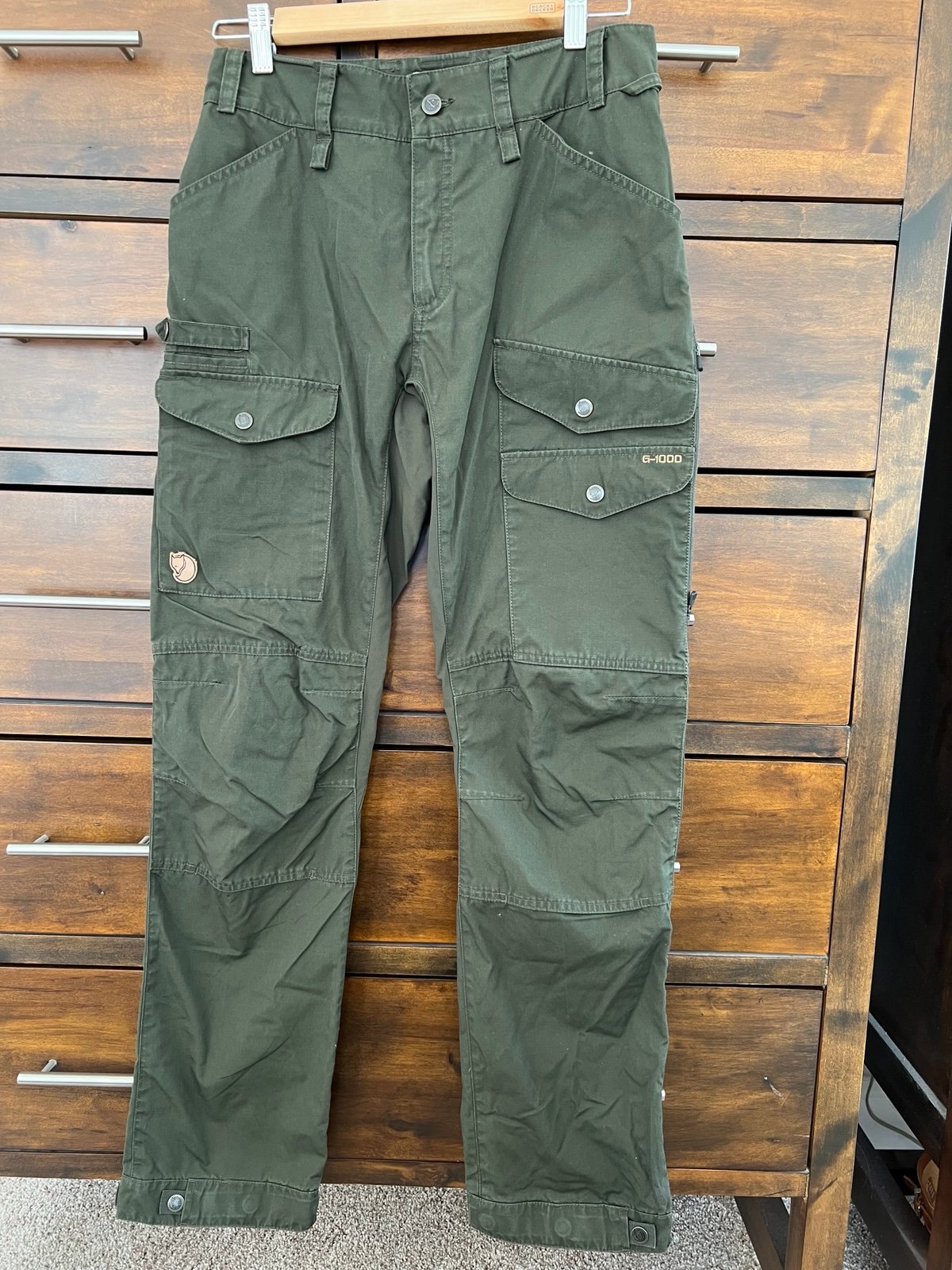Women’s Fjallraven Green Vidda Pro Ventilated Trousers Pants EU36 US 27-28”