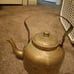 Vintage Old Brass Tea Kettle Unique Shape Collectible