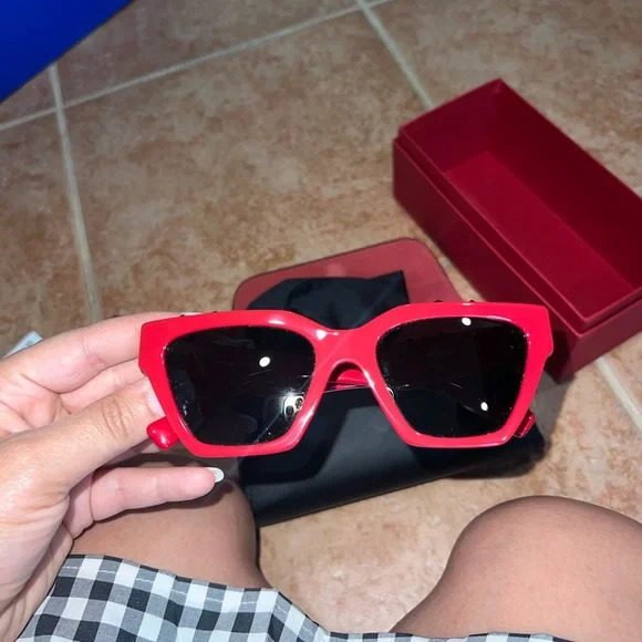 Valentino, sunglasses red smoke