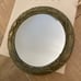 Vintage Brass Laurel Leaf Mini Mirror