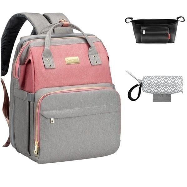 COSYLAND Diaper Bag Backpack with Multiple Pockets/ Free Stroller Organizer