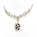 VTG Silver Collar Choker Necklace 16”