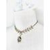 VTG Silver Collar Choker Necklace 16”