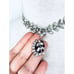 VTG Silver Collar Choker Necklace 16”