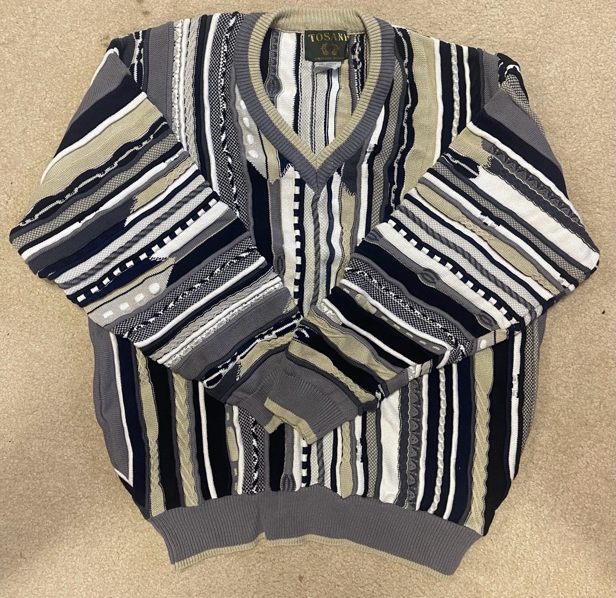 mens vintage sweater Tosani size XL