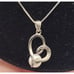 CP 925 Sterling Silver Pearl Forever Love Necklace 18in