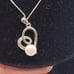 CP 925 Sterling Silver Pearl Forever Love Necklace 18in