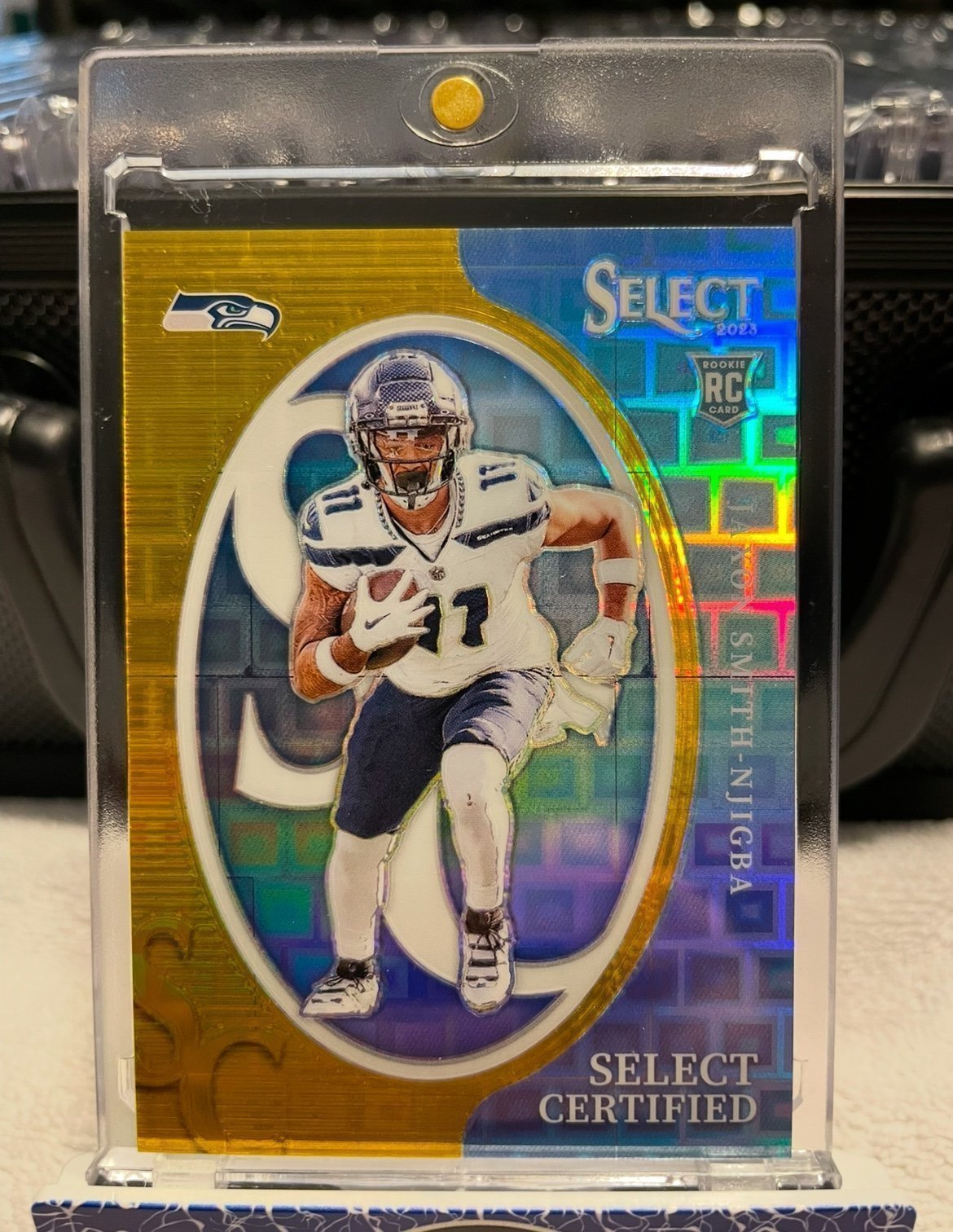 Jaxon Smith-Njigba 2023 Panini Select Rookie Certified Gold Pandora SSP /10