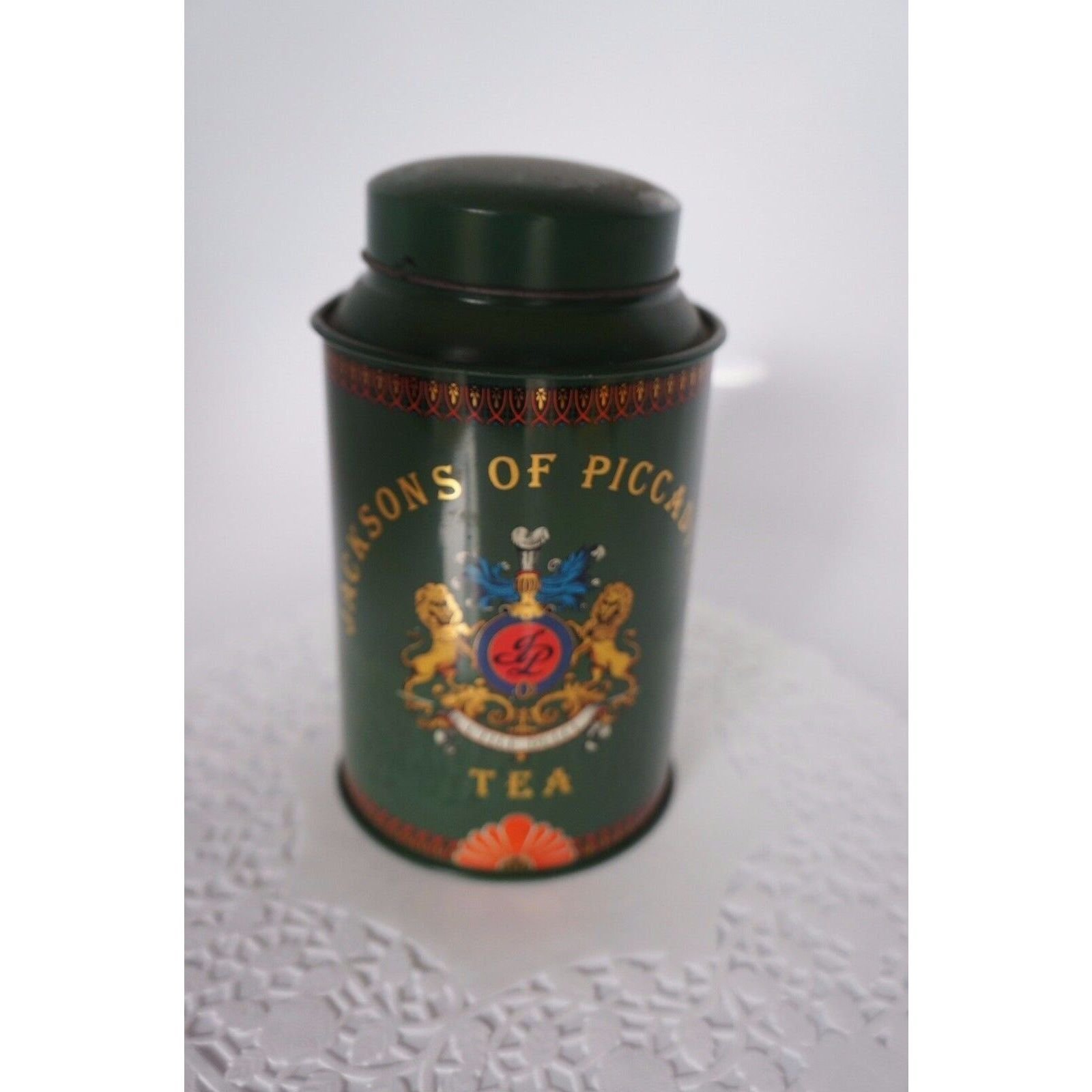 GREEN VINTAGE TIN: JACKSONS OF PICADILLY