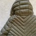 Karen Millen Down Filled Packable Longline Coat khaki olive size 4