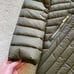 Karen Millen Down Filled Packable Longline Coat khaki olive size 4