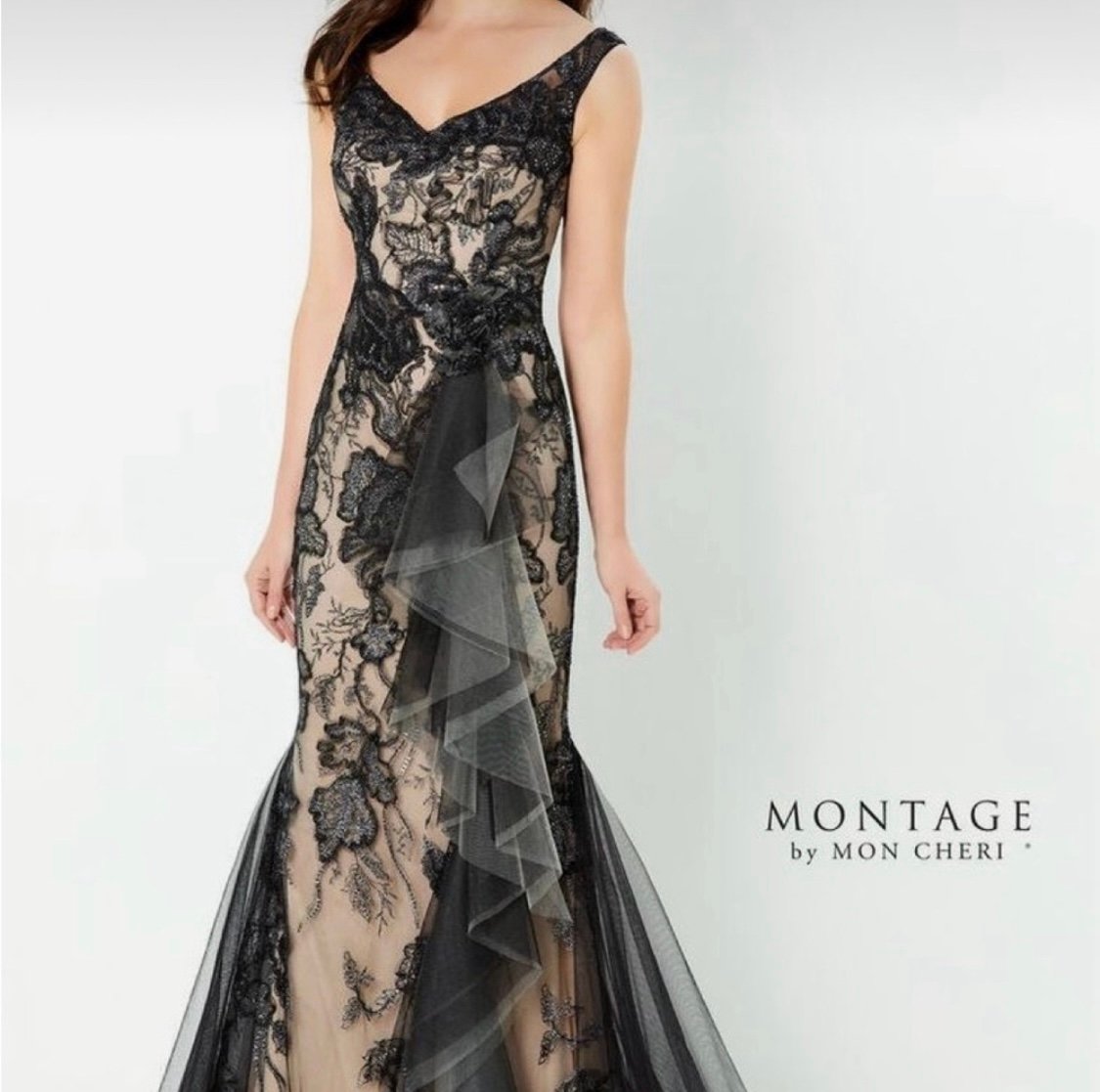 Montage by Mon Cherie Gown wore once & dry cleaned