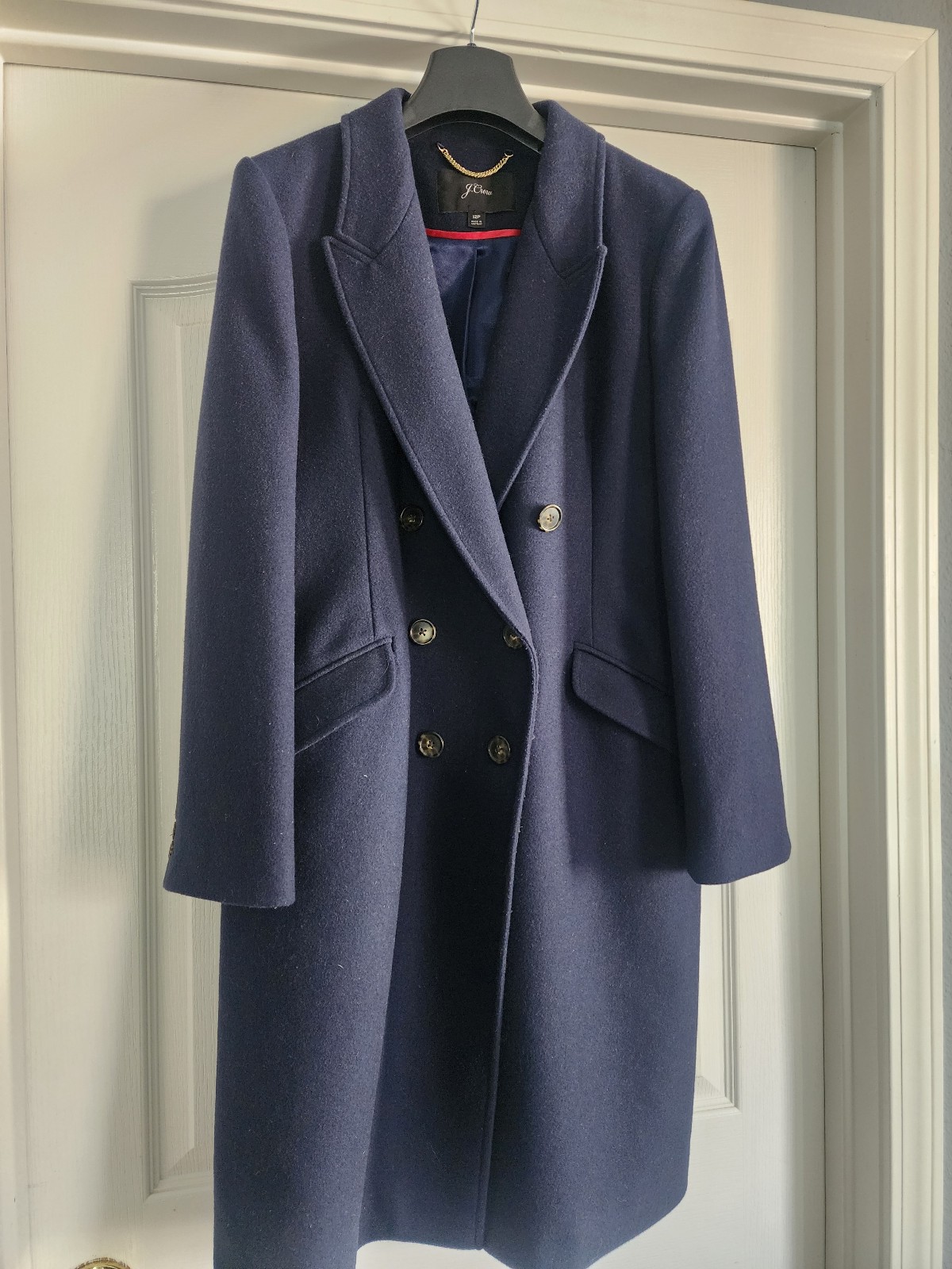 Navy Wool Coat