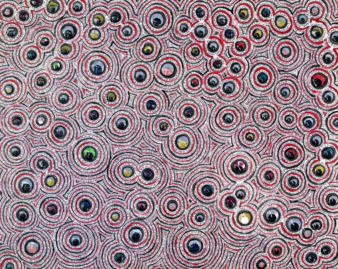 Handmade Trippy Acrylic Painting Art