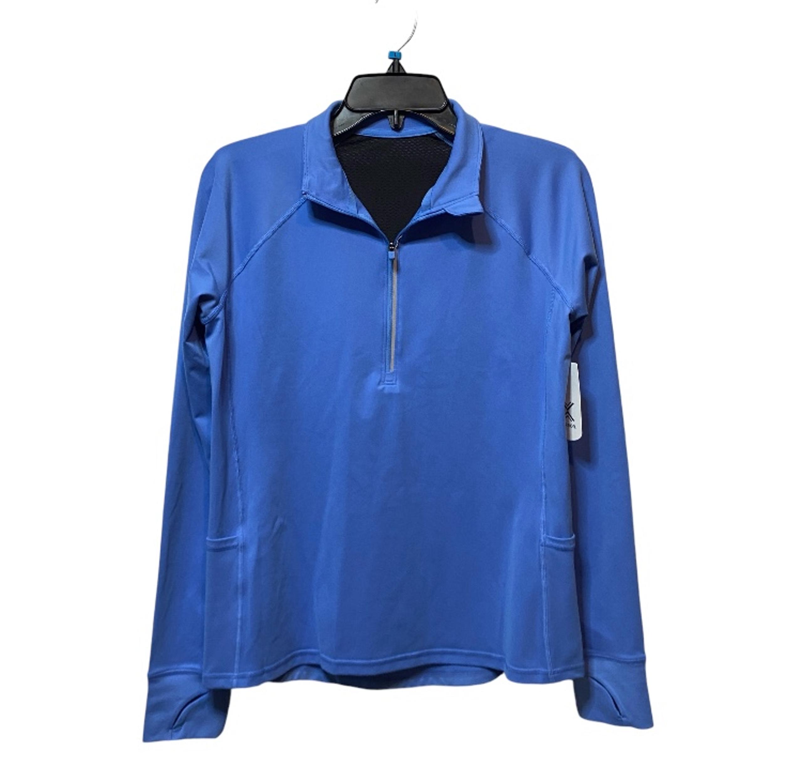 Xersion Women’s Blue Sweatshirt Quarter Zip Pullover Size Small
