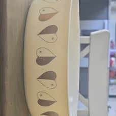 MCM Vintage Gold Hearts Pyrex