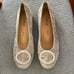 GABOR Grey Suede Balerina Flat Buckle Shoes Sz 5UK 38EU/7.5 US Slovenia
