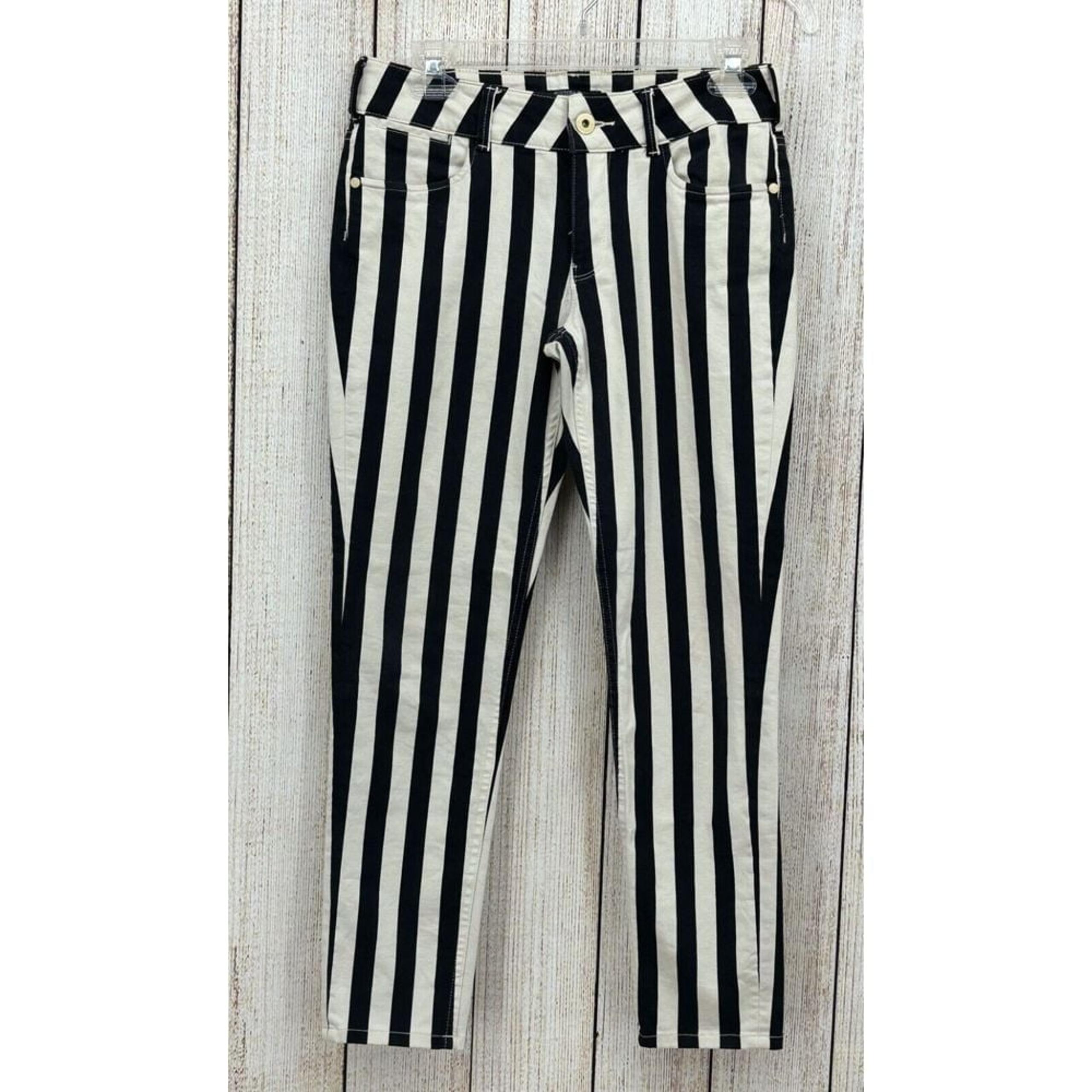 Scotch & Soda Womens Jeans Size 27 x 32 La Bohemienne Mid Rise Skinny Striped