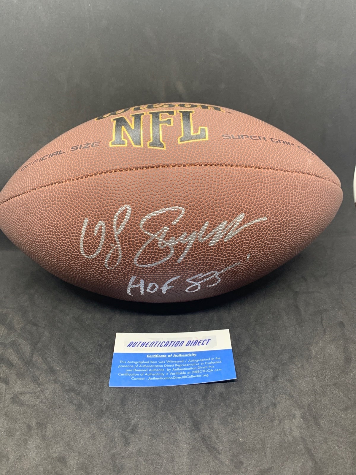 Autographed football