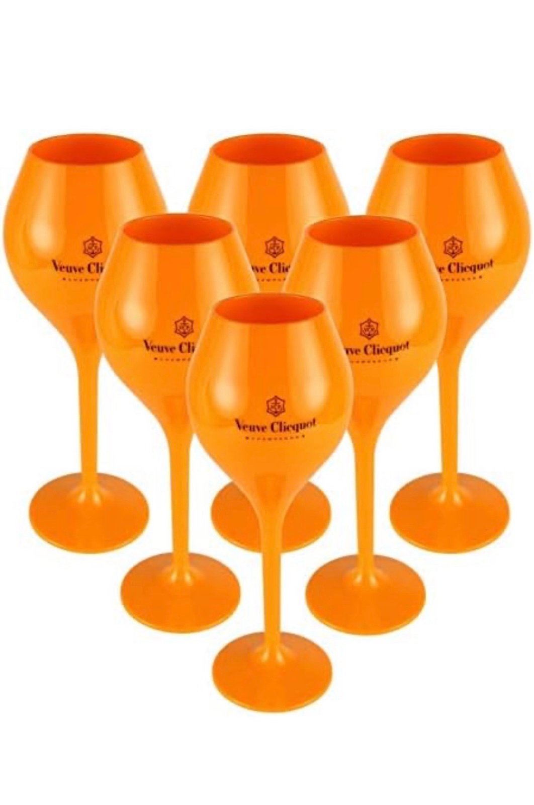 IBRAND NEW! conic Veuve Cliquot Flutes - Set of 6