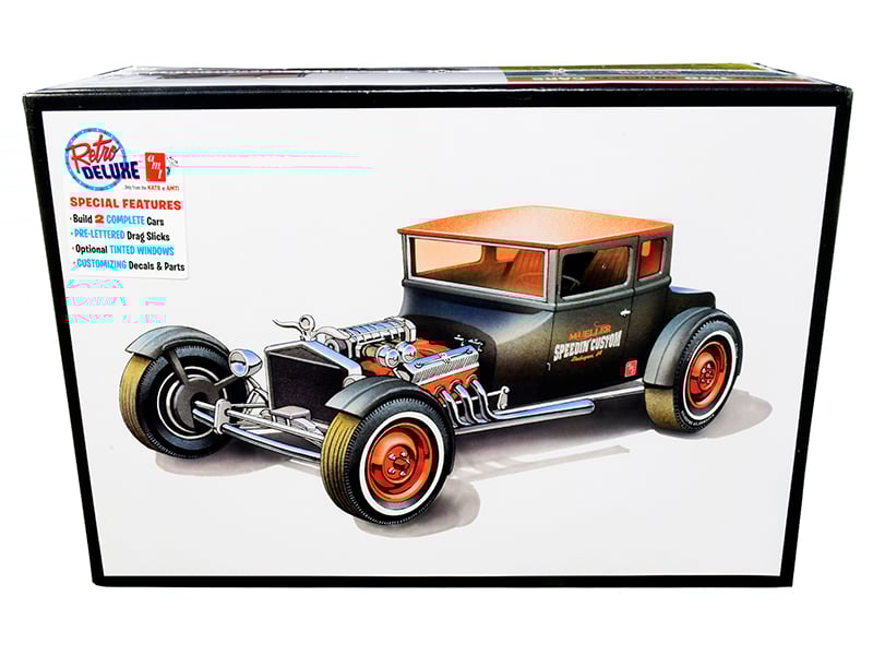 Skill 2 Model Kit 1925 Ford Model T Chopped Set of 2 pieces 1/25 Scale Model b