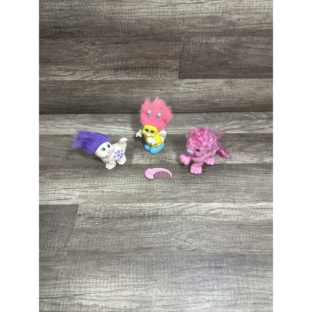 VTG MLP Friends KINGSLEY THE LION 1987 Snugglebums 1985 Dinosaur Button The Bee