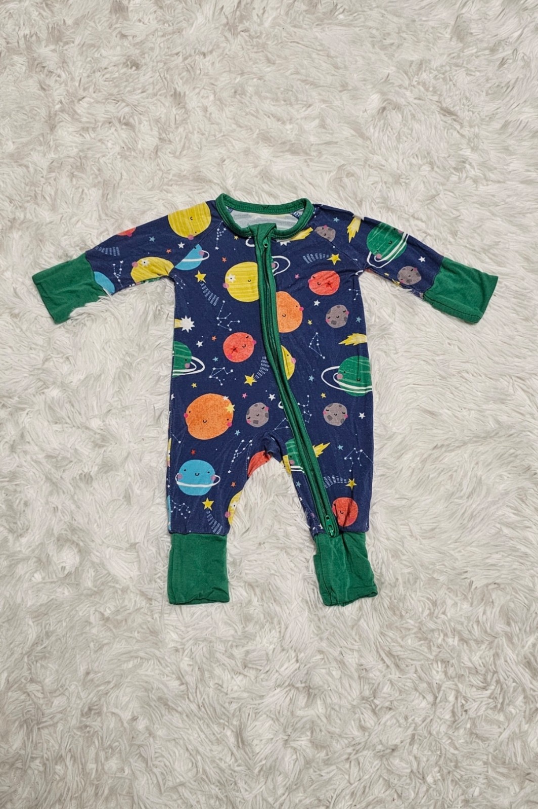 Little Sleepies SLEEPY GALAXY SPACE Zippy Pajamas PREEMIE