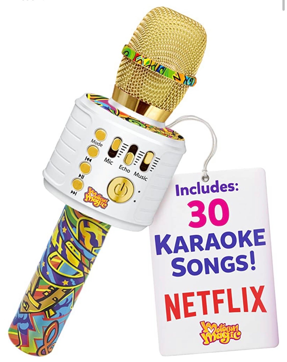 Motown Magic Microphone with 30 Songs