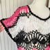 Crochet Open Knit Fringe Festival Top Tri Color