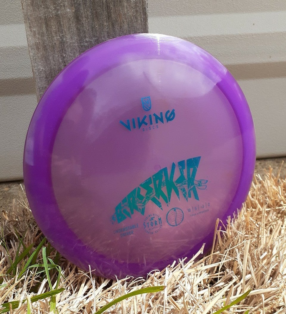 Viking STORM BERSERKER 170 Understable GUMMY Distance Driver Purple Pop-Top EUC Viking STORM BERSERKER 170 Understable GUMMY Distance Driver Purple Pop-Top EUC