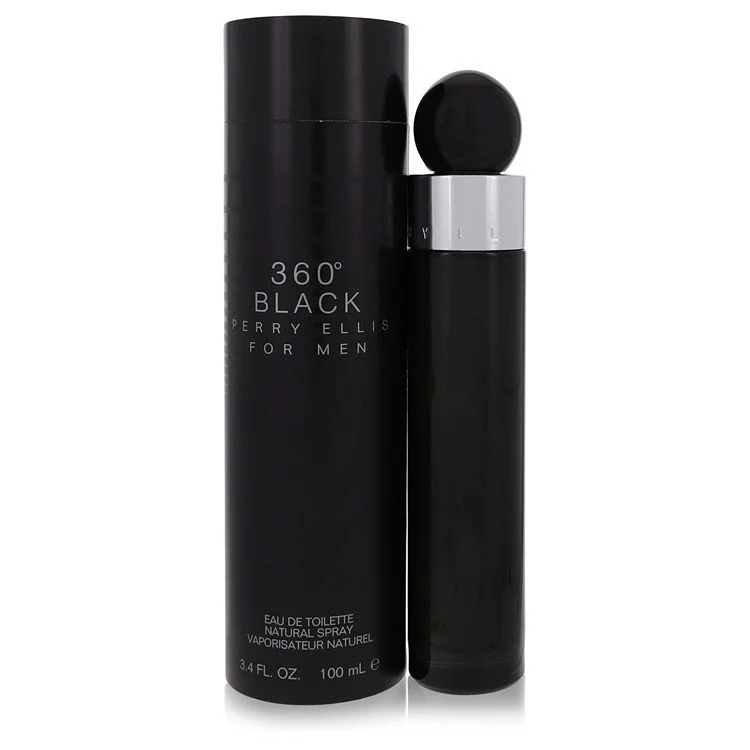 Perry Ellis 360 Black Cologne 3.4 oz Eau De Toilette Spray
