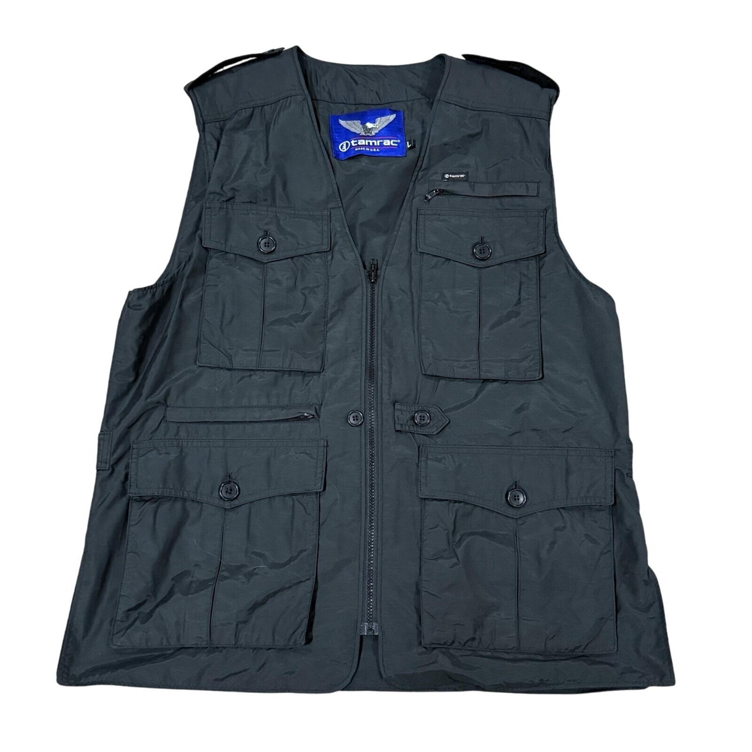 Tamrac Black Photography Utility Vest Made in USA Vintage EUC Mens Size L